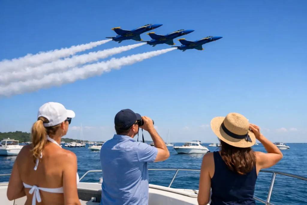 Blue Angels Air Show Boat Charter Guide