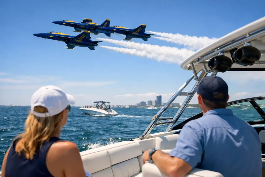 Blue Angels Viewing by Boat Guide