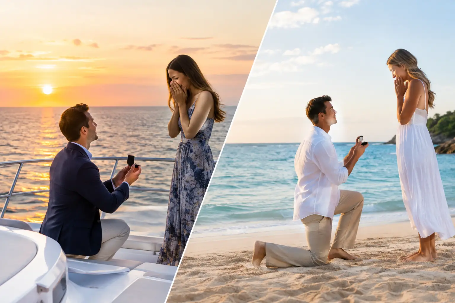 Boat Proposal Versus Beach Proposal Compared
